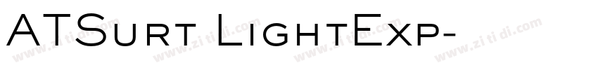 ATSurt LightExp字体转换